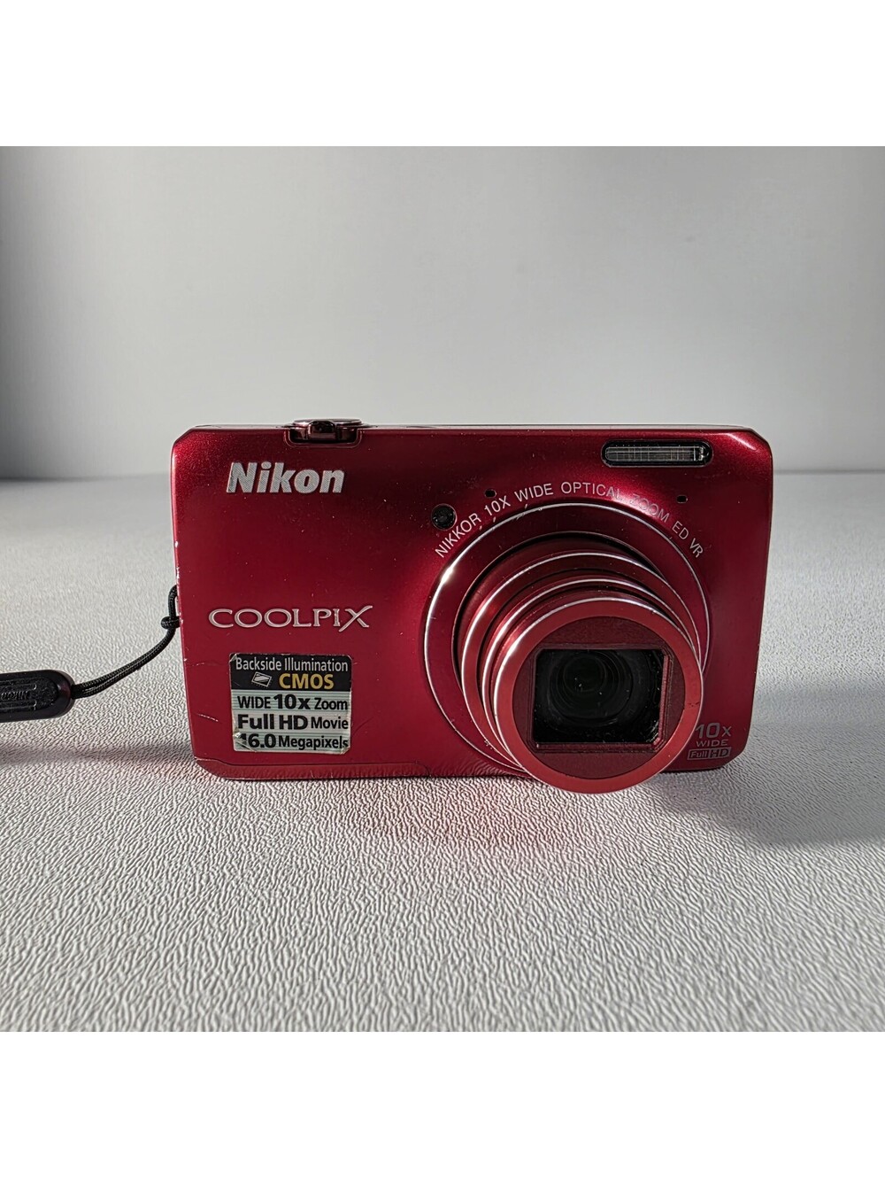 Nikon COOLPIX S6300 16.0MP Digital Camera - Red with SD Card, Battery